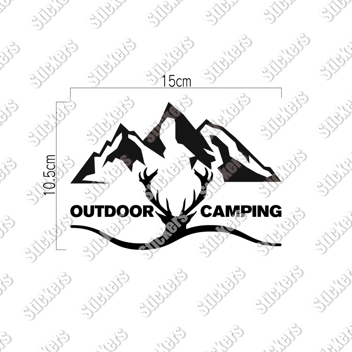 アウトドア キャンピング《OUTDOOR CAMPING》カッティングステッカー