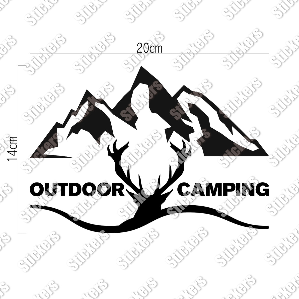 アウトドア キャンピング《OUTDOOR CAMPING》カッティングステッカー