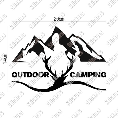 アウトドア キャンピング《OUTDOOR CAMPING》カッティングステッカー