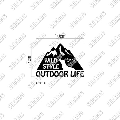 アウトドアライフ《OUTDOOR LIFE》カッティングステッカー