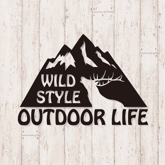 アウトドアライフ《OUTDOOR LIFE》カッティングステッカー