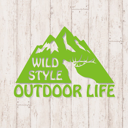 アウトドアライフ《OUTDOOR LIFE》カッティングステッカー マスカット
