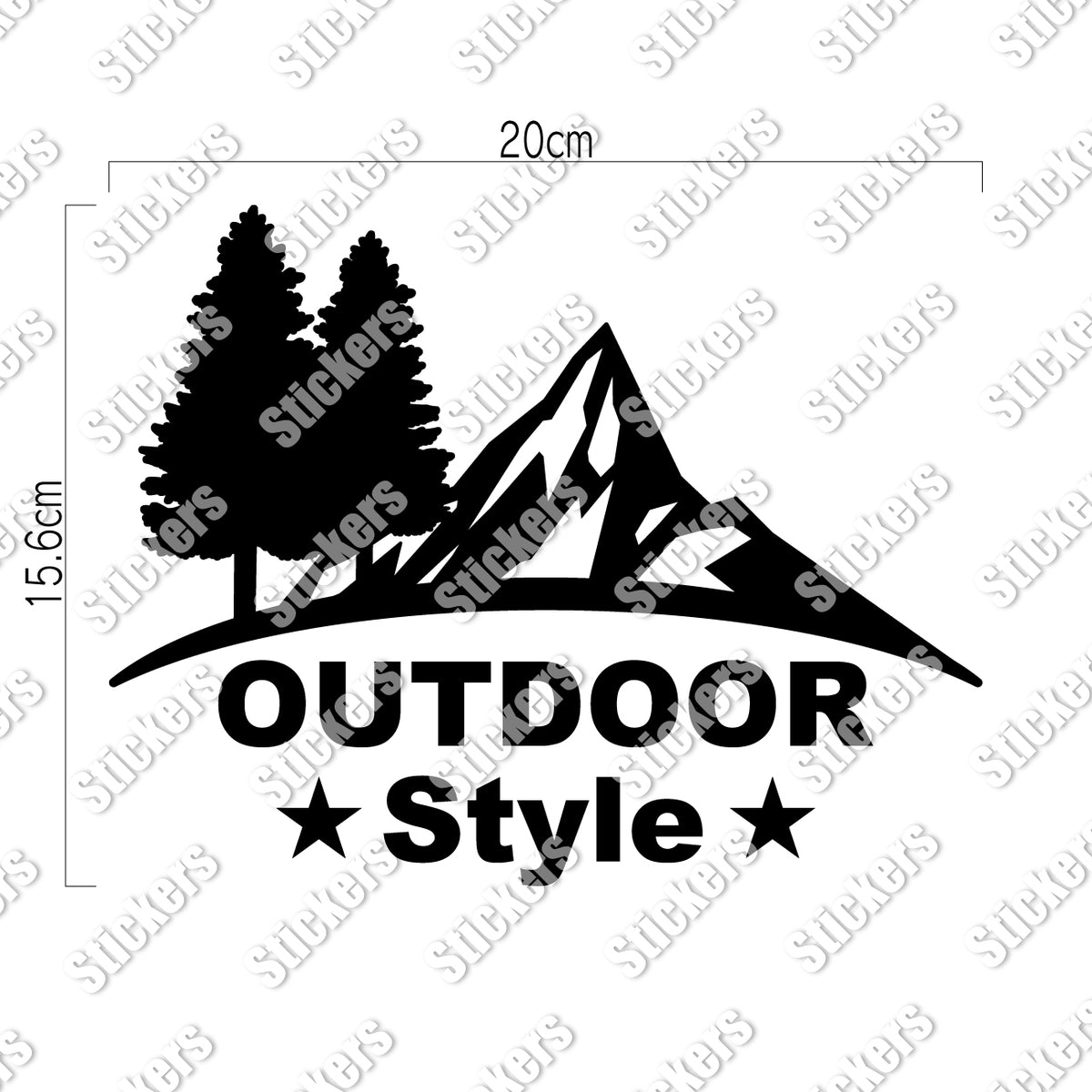 アウトドア スタイル《OUTDOOR STYLE》カッティングステッカー