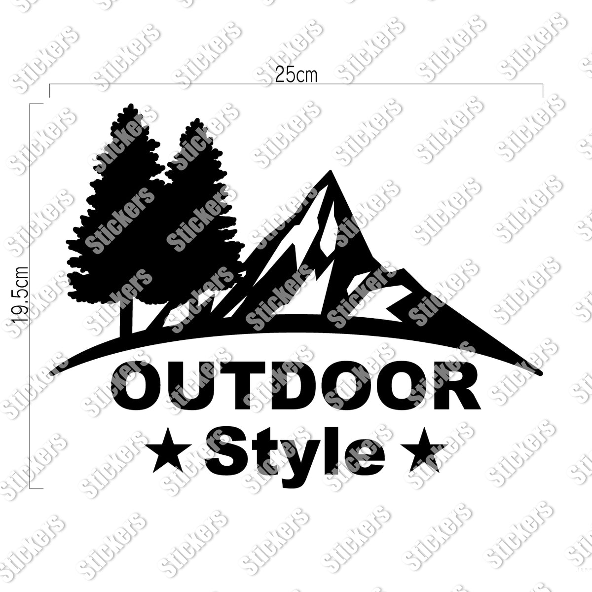アウトドア スタイル《OUTDOOR STYLE》カッティングステッカー