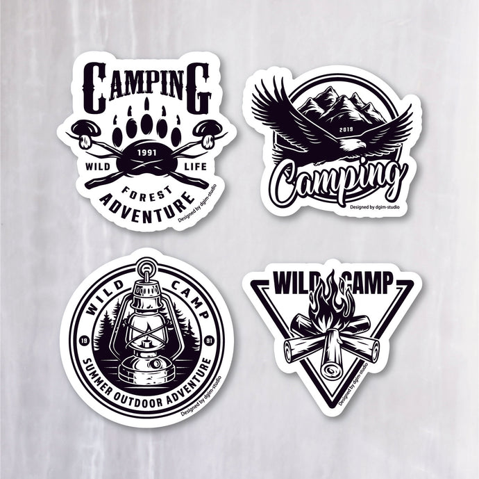 アウトドア ステッカー コレクション シールステッカー《Outdoor Sticker Collection》（超防水・防滴 UVカット 屋外使用可 /S383）