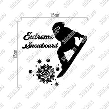 画像をギャラリービューアに読み込む, エクストリームスノーボード カッティングステッカー《Extreme Snowboard》（超防水・防滴 UVカット 屋外使用可 /C106）
