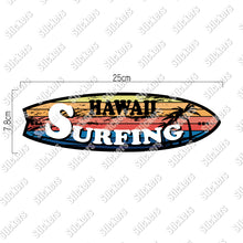 画像をギャラリービューアに読み込む, ハワイ サーフィン シールステッカー《HAWAII SURFING》（超防水・防滴 UVカット 屋外使用可 /S110）
