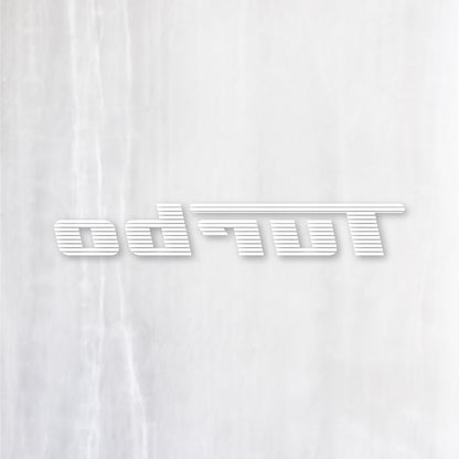 反転 Turbo / 4x4 OFF ROAD カッティングステッカー ホワイト