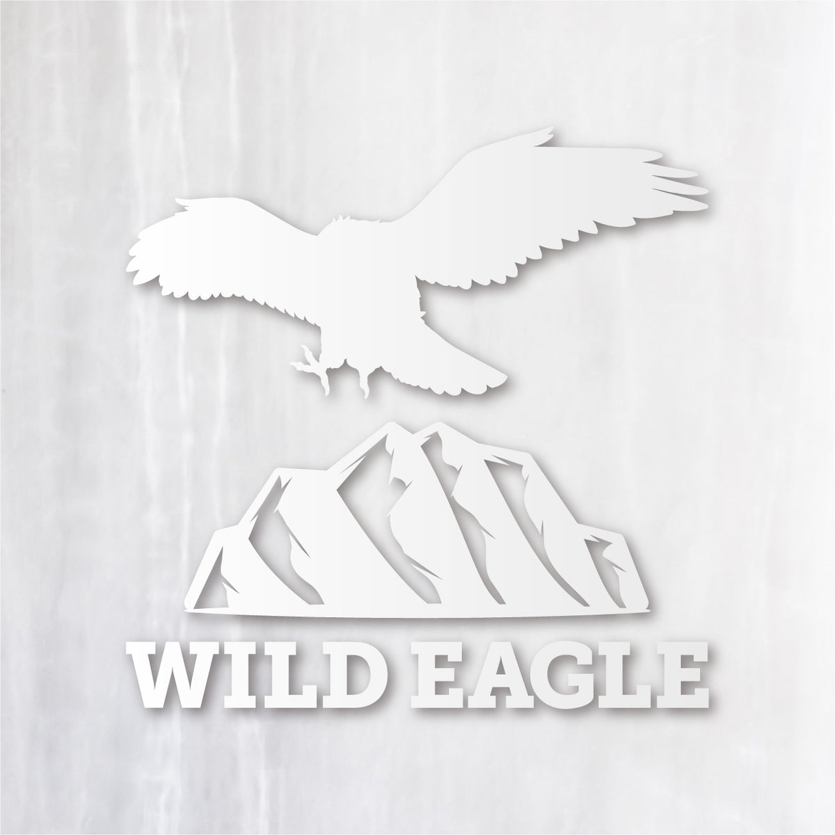 ワイルドイーグル《Wild Eagle》カッティングステッカー つや消しホワイト