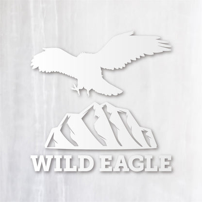 ワイルドイーグル《Wild Eagle》カッティングステッカー つや消しホワイト