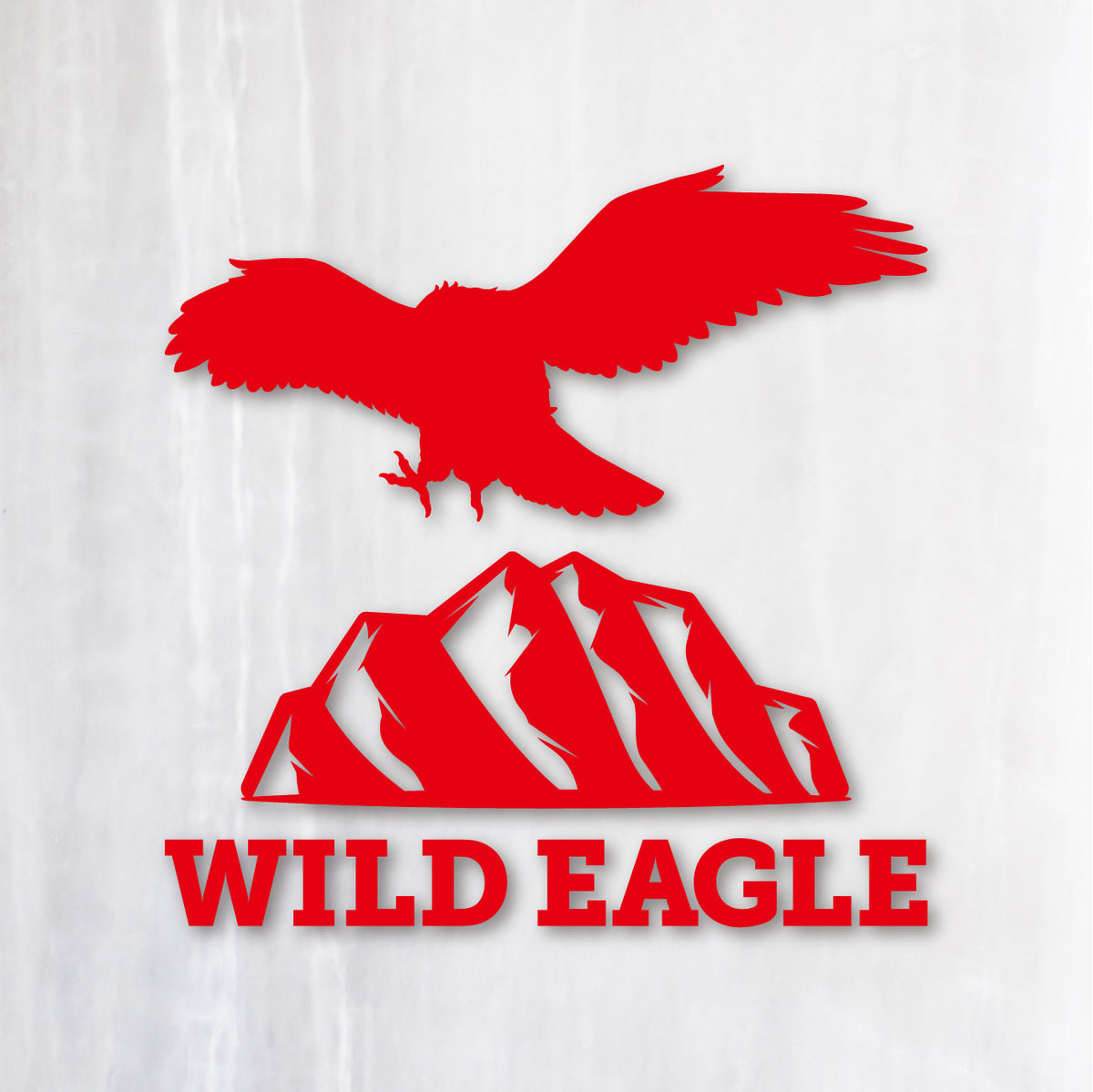 ワイルドイーグル《Wild Eagle》カッティングステッカー レッド