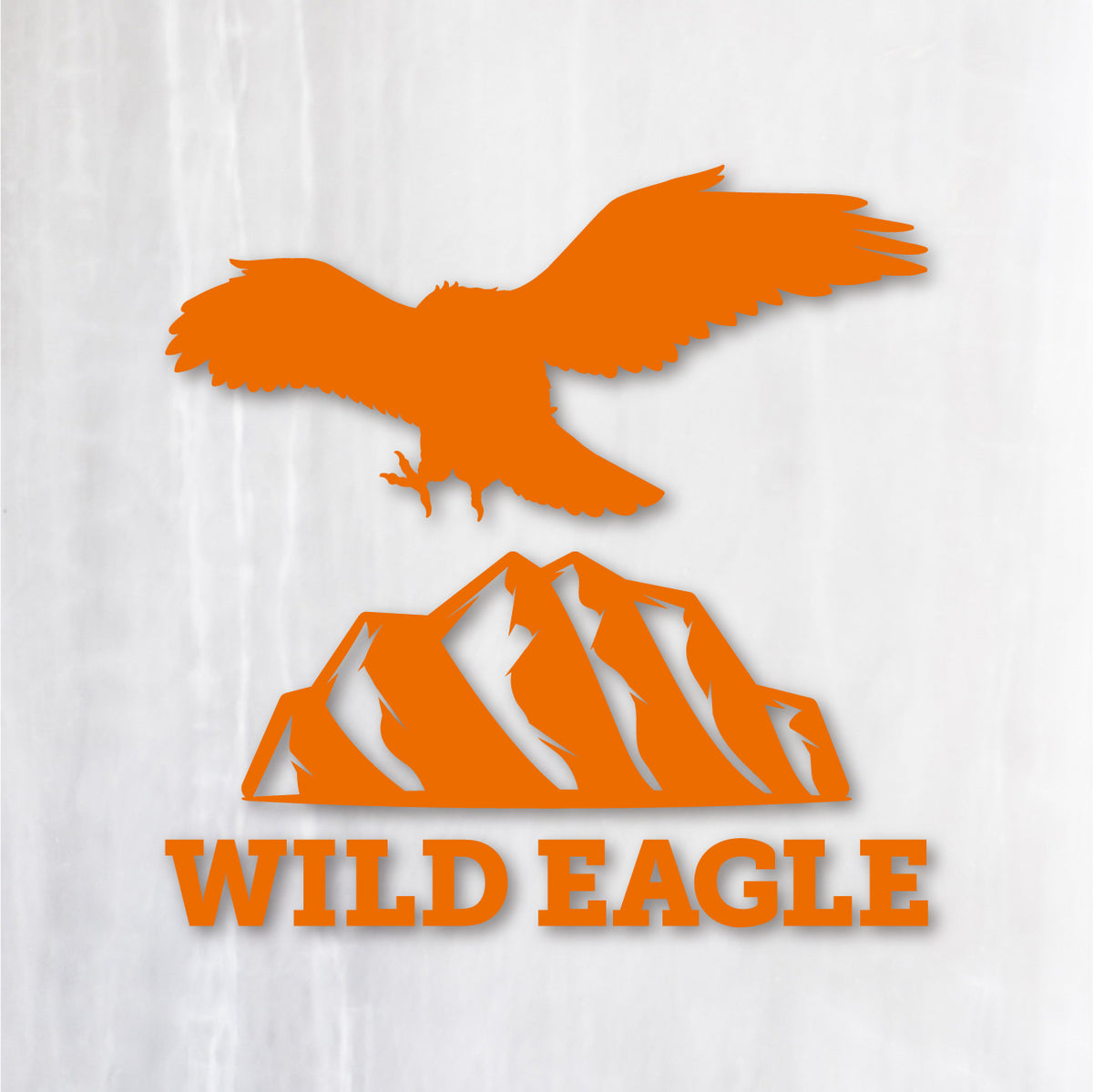 ワイルドイーグル《Wild Eagle》カッティングステッカー オレンジ