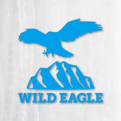 ワイルドイーグル《Wild Eagle》カッティングステッカー シアンブルー