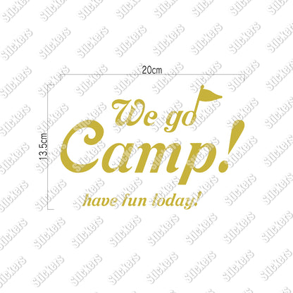 We go Camp! カッティングステッカー