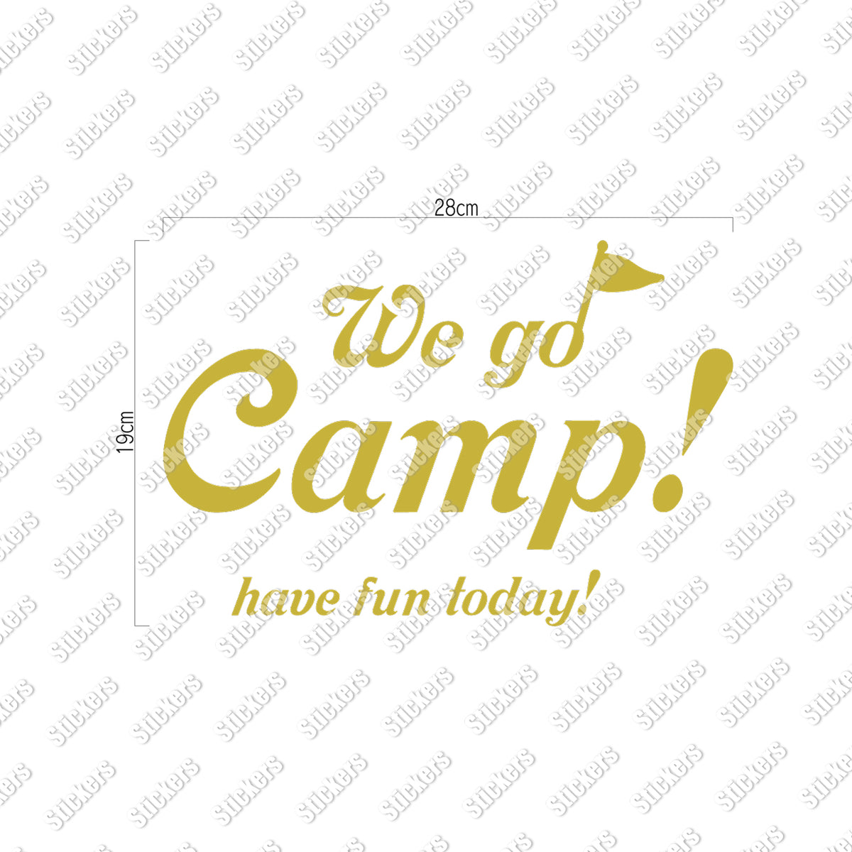 We go Camp! カッティングステッカー