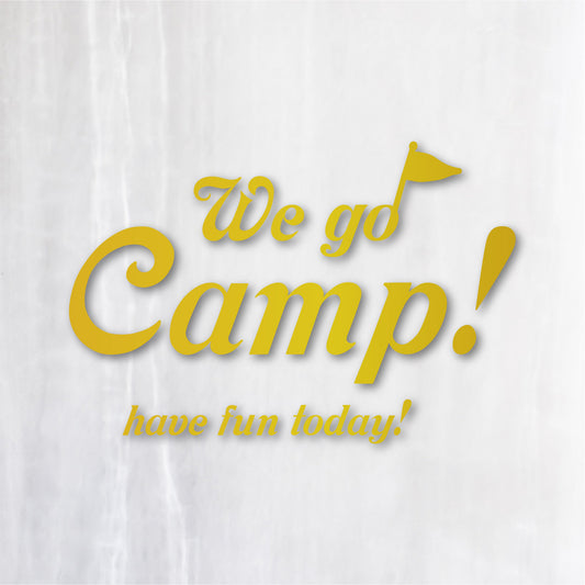 We go Camp! カッティングステッカー