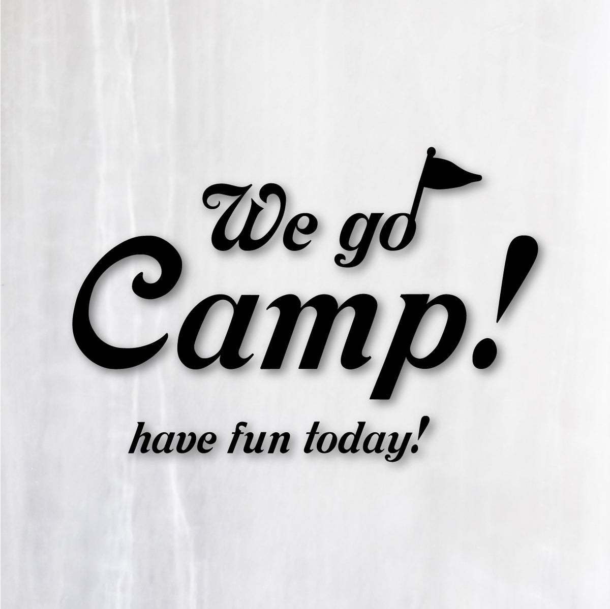 We go Camp! カッティングステッカー ブラック