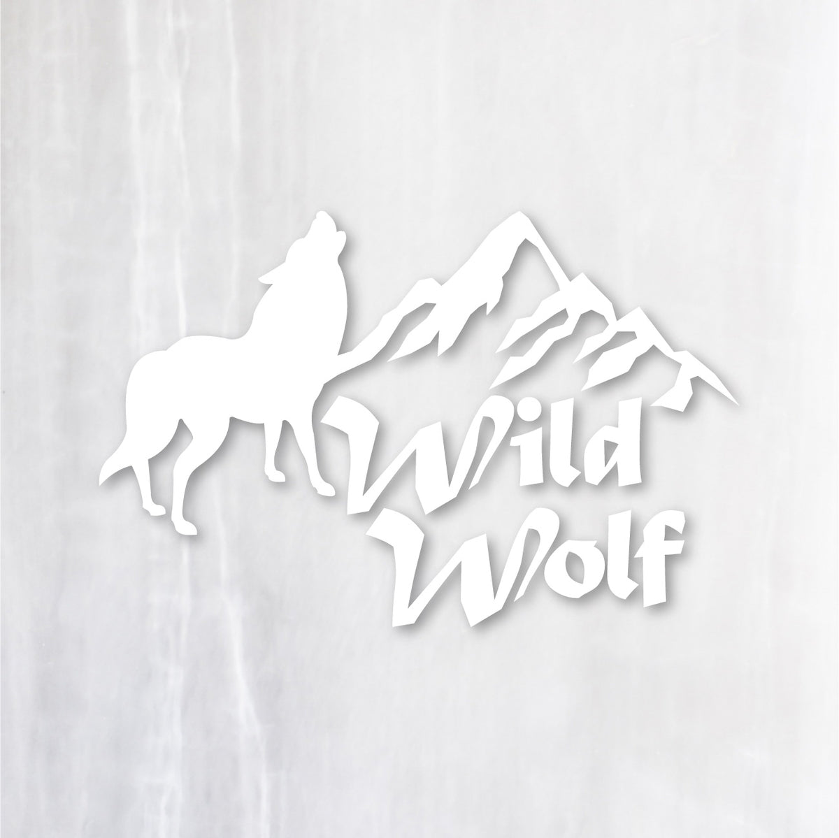ワイルドウルフ《Wild Wolf》カッティングステッカー ホワイト