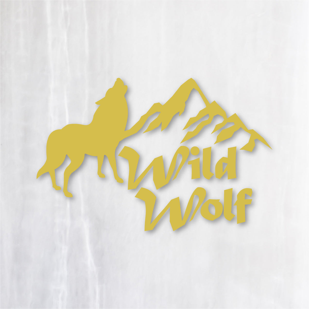ワイルドウルフ《Wild Wolf》カッティングステッカー キャメル