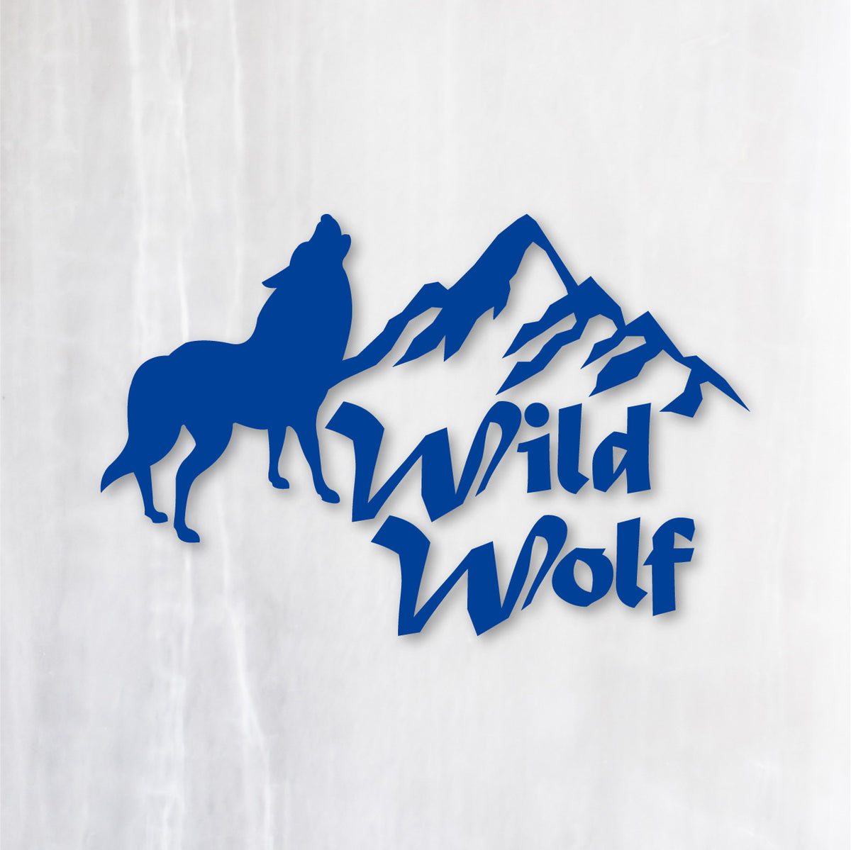 ワイルドウルフ《Wild Wolf》カッティングステッカー ブルー