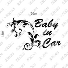 画像をギャラリービューアに読み込む, ヨーロピアンクラシック カッティングステッカー《European Classic BABY IN CAR》（超防水・防滴 UVカット 屋外使用可 /C010）
