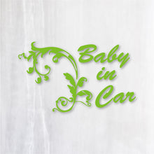 画像をギャラリービューアに読み込む, ヨーロピアンクラシック カッティングステッカー《European Classic BABY IN CAR》（超防水・防滴 UVカット 屋外使用可 /C010）
