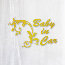 画像をギャラリービューアに読み込む, ヨーロピアンクラシック カッティングステッカー《European Classic BABY IN CAR》（超防水・防滴 UVカット 屋外使用可 /C010）

