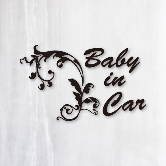 ヨーロピアンクラシック《European Classic BABY IN CAR》カッティングステッカー