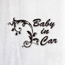 画像をギャラリービューアに読み込む, ヨーロピアンクラシック カッティングステッカー《European Classic BABY IN CAR》（超防水・防滴 UVカット 屋外使用可 /C010）
