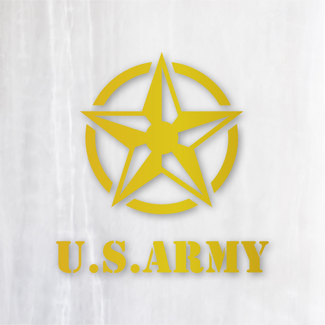 アーミースター カッティングステッカー《ARMY STAR》（名入れOK 超 
