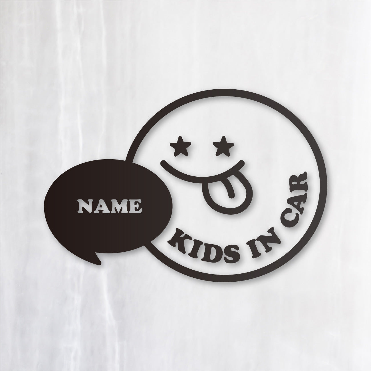 KIDS IN CAR キッズ イン カー｜カッティングステッカー 名入れOK 超